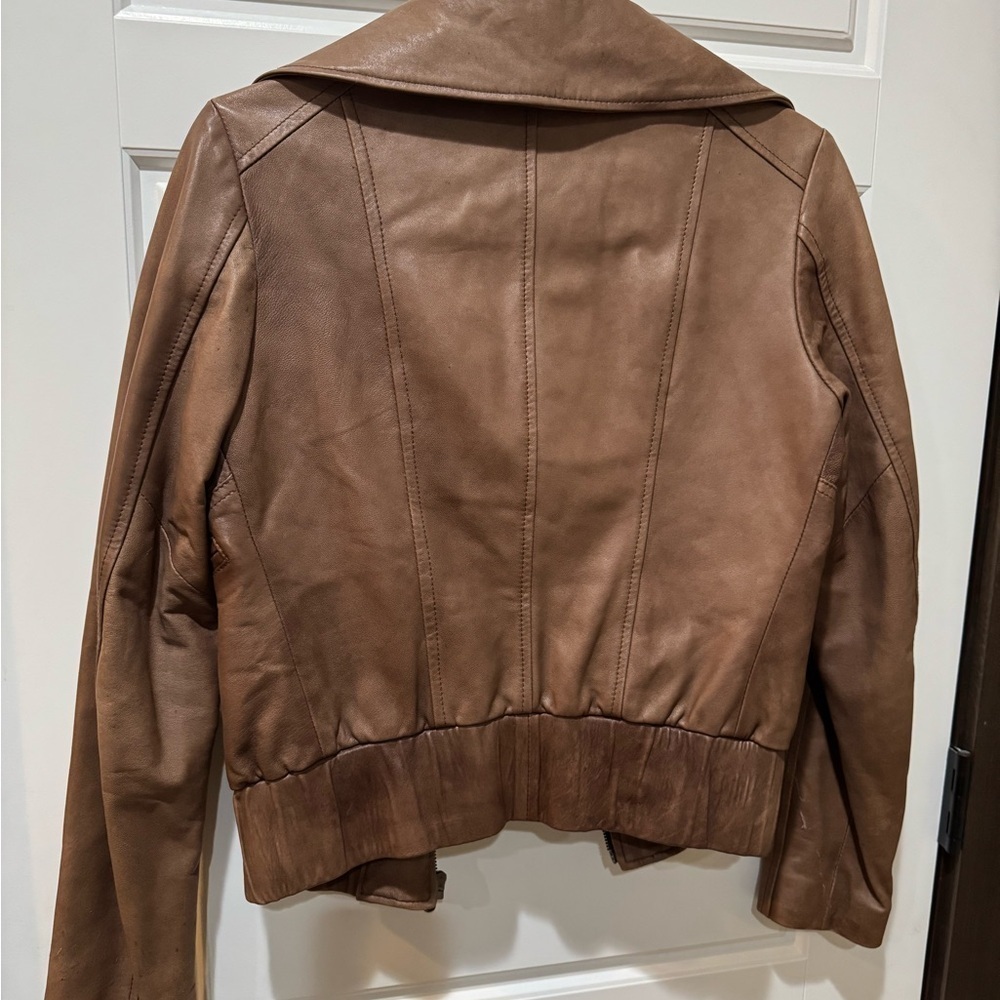 BiBi Firenze Genuine Leather Jacket in Rich Brown|Vintage| - Picture 9 of 9